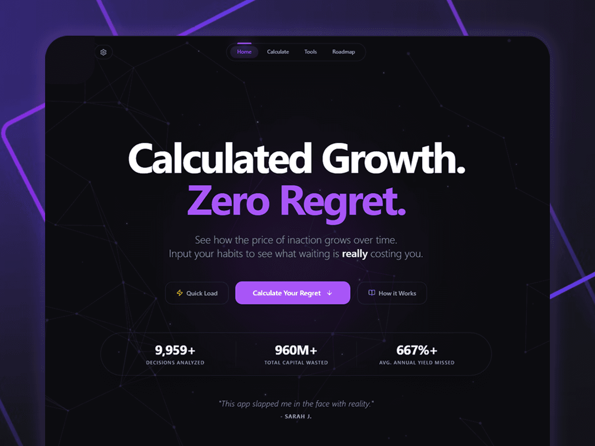 The Regret Calculator